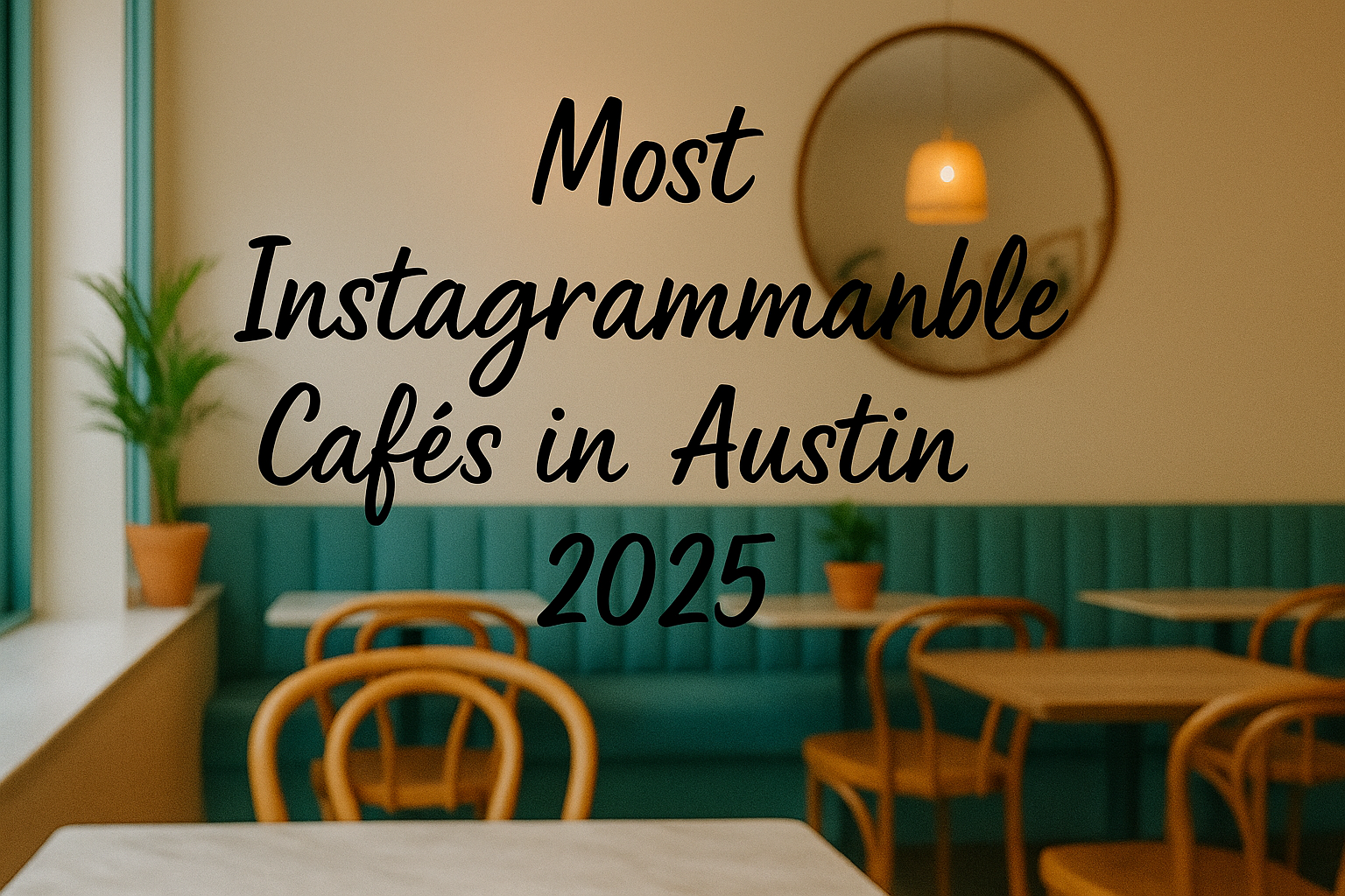 Most Instagrammable Cafés in Austin 2025 – Cozy and stylish café interior with natural light and vibrant decor.